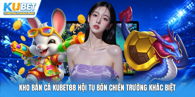 Kho bắn cá Kubet88 hội tụ bốn chiến trường khác biệt